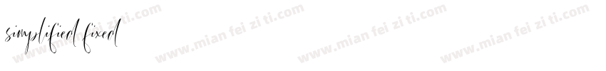 simplified fixed字体转换